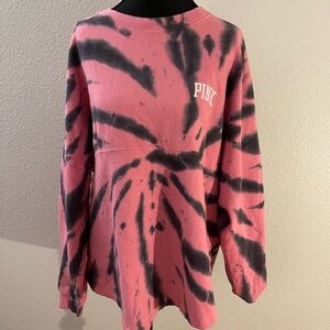 PINK Victoria's Secret Pink and Black Sweatshirt